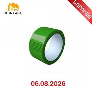 Ժապավեն պոլիմերից կպչուն, կանաչ MONTAGE 4.8սմ*50մ*45միկ.