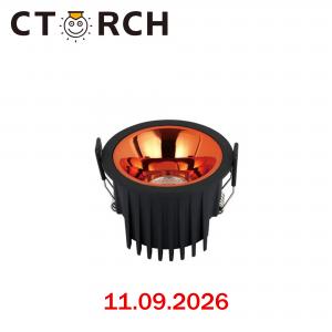 Լուսատու  ներքին կլոր, դաուն սև+ոսկի CCT 7-12W