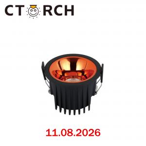 Լուսատու  ներքին կլոր, դաուն սև+ոսկի CCT 7-12W CTORCH