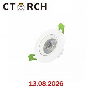 Լուսատու ներքին կլոր պլաստ․ թեքվող դաուն 9W CTORCH