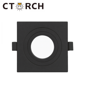 Կաղապար լամպի, ներքին պլաստմասից 1 տեղ քառկուսի, ներառյալ MR16 կոթառ CTORCH