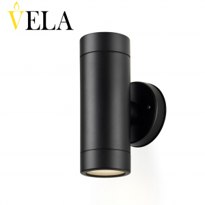 Լուսամփոփ պատի ABS պլաստմաս, երկտեղ ցրիչ  VELA 2xGU10 Փ81x86x162մմ, IP44