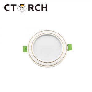 Լուսատու ներքին կլոր Յուջի սերիա 9-12W սպիտակ+ոսկի CTORCH