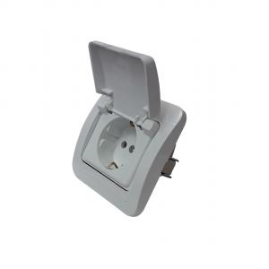 Covered electrical socket, MAKEL 002382, 12029