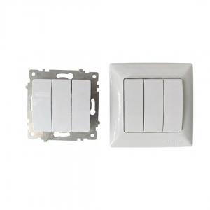 Անջատիչ 3տեղ սպիտակ LEGRAND NILOE ETIKA 22069