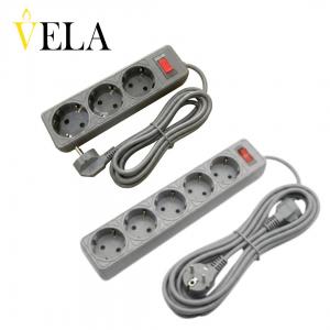 Լար երկարացման պղնձյա, վարդակով, անջատիչով, չհրկիզվող հողանցմամբ VELA