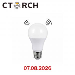Լամպ A-բալբ, շարժման և ձայնային ցուցիչով 7-12W CTORCH