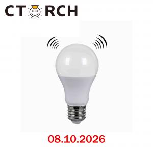 Led lamp microwave sensor bulb 12W E27 6500K CTORCH
