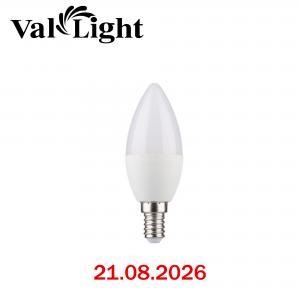 Lamp C37 bulb candle E14, 7-8W VALLIGHT