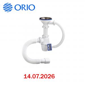 Սիֆոն գոֆրեով լվացարանի , վարարման ելքով ORIO