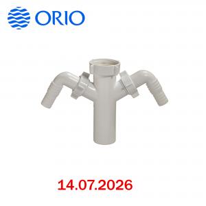 Սիֆոնի կցորդիչ պլաստմասից, հետադարձ 2 ելք ORIO