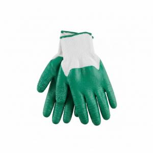 Ձեռնոց սինթետիկ թելից լատեքսապատ ծալքավոր ջրակայուն, կանաչ 65գր, N10