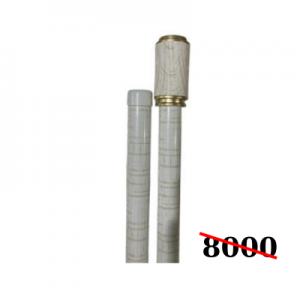 Քիվ վարագույրի մետաղից հարթ եզրով երկու շարք 1.5-3մ բացվող
