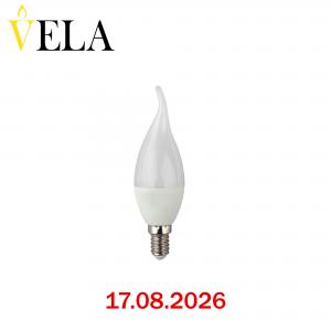 Լամպ  C35 բալբ սուր ծայր E14-E27, 7W VELA