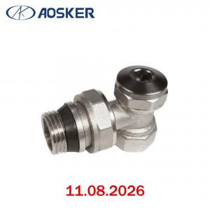 Փական մարտկոցի լատունից, ներքևի անկյուն AOSKER 1/2