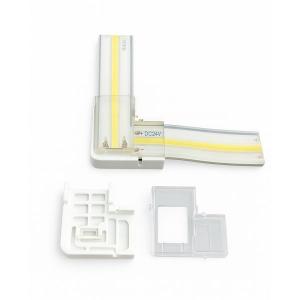 Կցամաս լուսադիոդ ժապավենի  2 շարք, անկյուն 12մմ, 220V, IP65