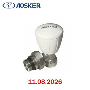 Փական մարտկոցի լատունից, վերևի անկյուն AOSKER 1/2